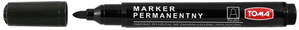TOMA Permanent Marker 202 Sort (10 stk.)
