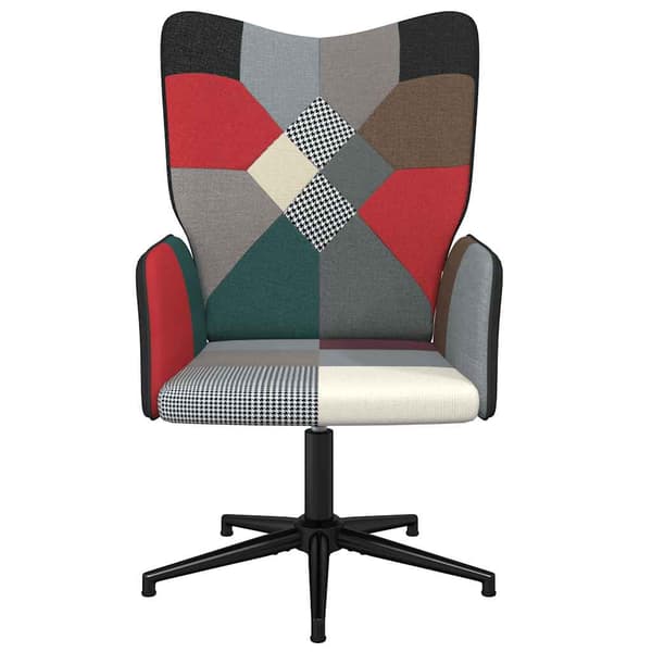 vidaXL patchwork lænestol, betrukket med stof