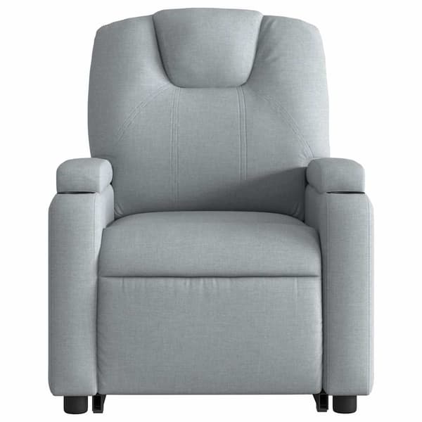 vidaXL Elektrisk lyftande massagefåtölj ljusgrå