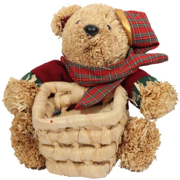 JULEKURV MED SAVSMULS BAMSE 13 CM