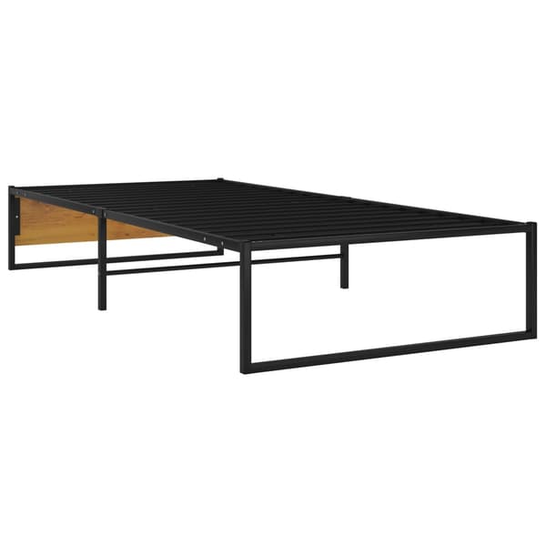 vidaXL sengestel sort metal 100 x 200 cm