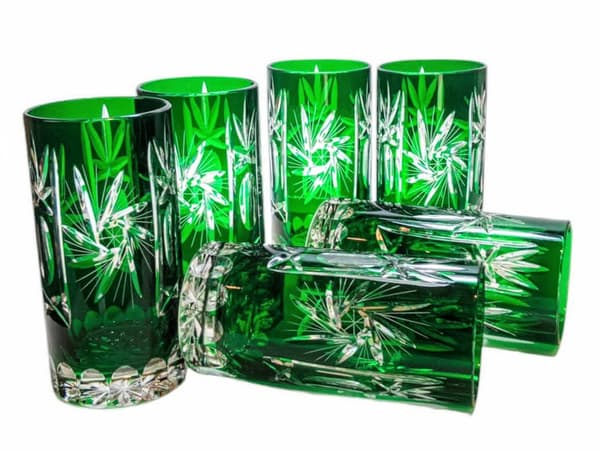 Emerald Crystal -vesilasit 320ml oliivimyllyllä