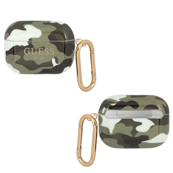Guess Camo Collection-etui til AirPods Pro, grøn