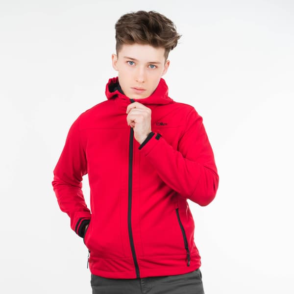 CMP Kid Jacket Fix Hood barnvandringjacka röd 98