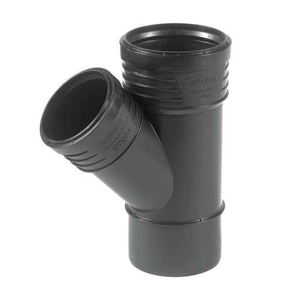 PP-HT Sitech Plus 75x50/45 sanitært T-stykke, til internt kloaksystem