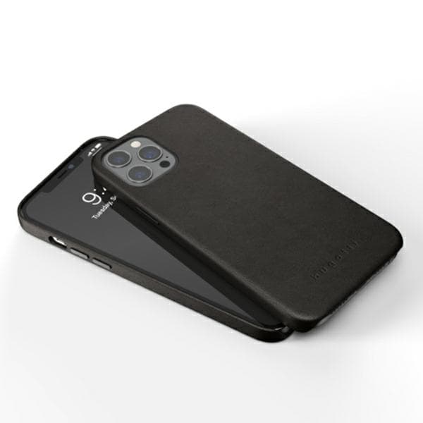 Bugatti Porto Full Wrap -suojakuori iPhone 12 Pro Maxille, musta