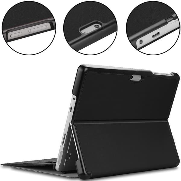 Etui til Microsoft Surface Go/Go 2/Go 3/Go 4, med stativ, sort