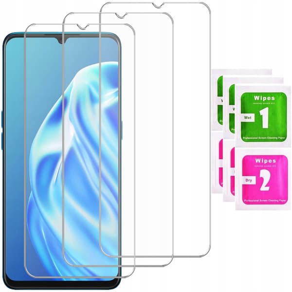 3x Hærdet glas til Oppo A91 glas 9H | 3-pak