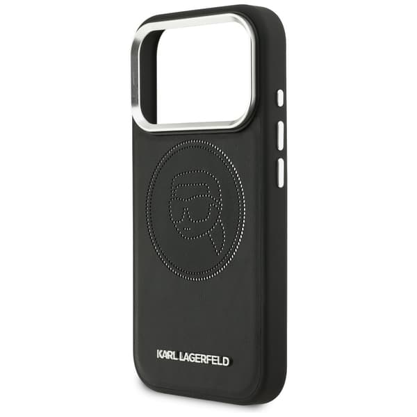 Karl Lagerfeld K Head Point Logo MagSafe-etui til iPhone 17 Pro Max, sort