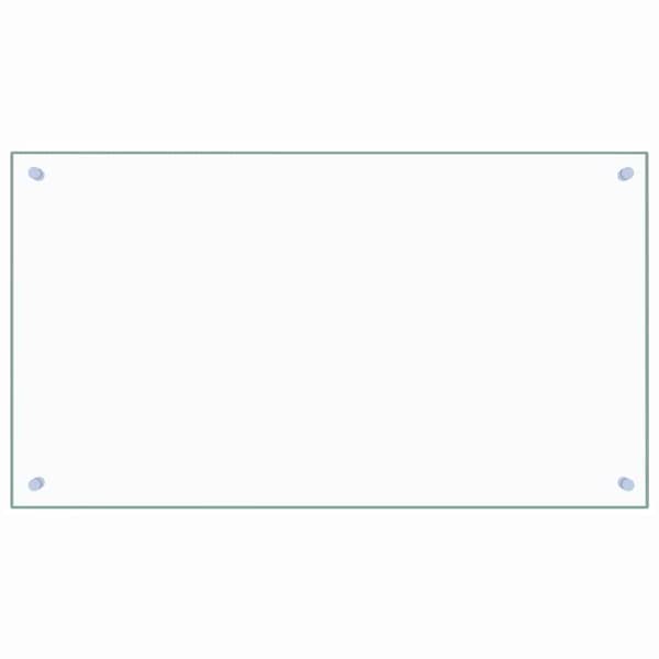 vidaXL Skyddspanel för kök, transparent, 90x50 cm, glas