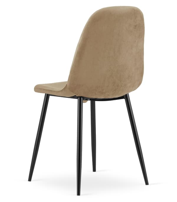 PADVA stol - sammetsbruna/svarta ben x 2