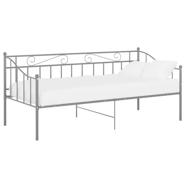 vidaXL Soffram grå metall 90x200 cm