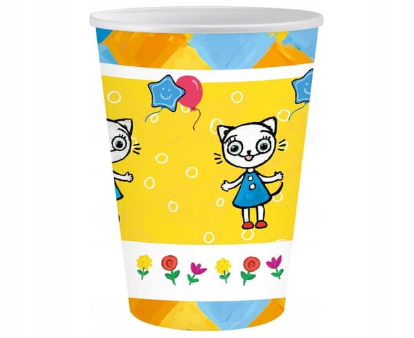 KICIA KATTE PAPIRKOPPER 250ML 6 STK.