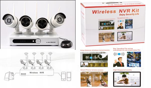 WIFI-VALVONTATALLENNIN 4 HD-KAMERAA ANDROIDILLE