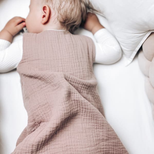 Muslin Sovsäck S (4-24 månader) Rosa