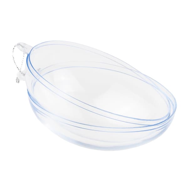 TG35239 ÆG AKRYL ÆG TRANSPARENT FOLDBART ÆG 10CM PLAST PÅSKEGUG