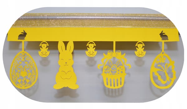 Kuvertgardin lambrequin EASTER GLAMOUR 90x40