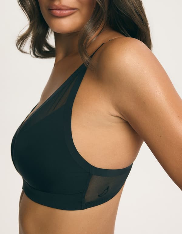 Hottie Bloovii Blød Trekant Bralette | Sort S