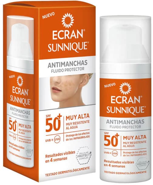 Ecran Sunnique Antimanchas Fluido Protector SPF50+ 50 ml