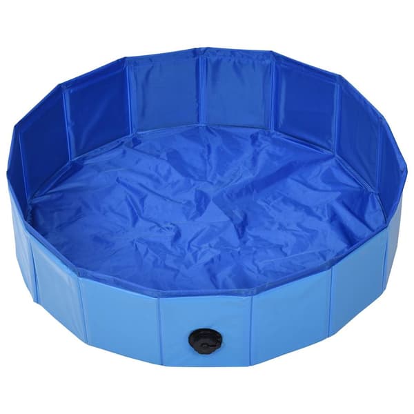 vidaXL foldbar hundepool blå 80 x 20 cm PVC