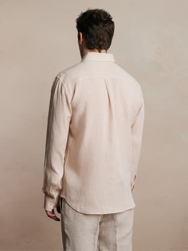 BEIGE SKJORTE MED LANGÆRM XXL