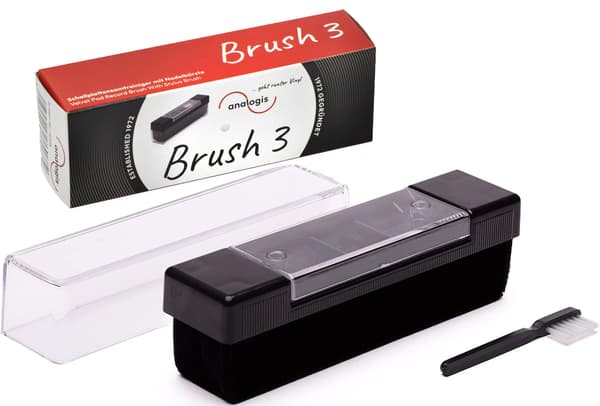 BRUSH 3 ANALOGIS Fløjlsbørste til rengøring af plader