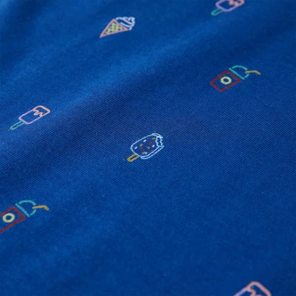 Barnärmlös T-shirt, mörkblå, 140