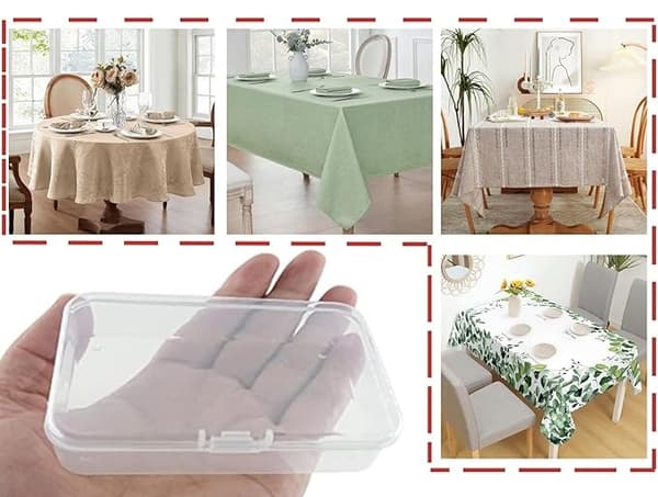 6 dukvikter - dekorativa lövklämmor, perfekta för picknick
