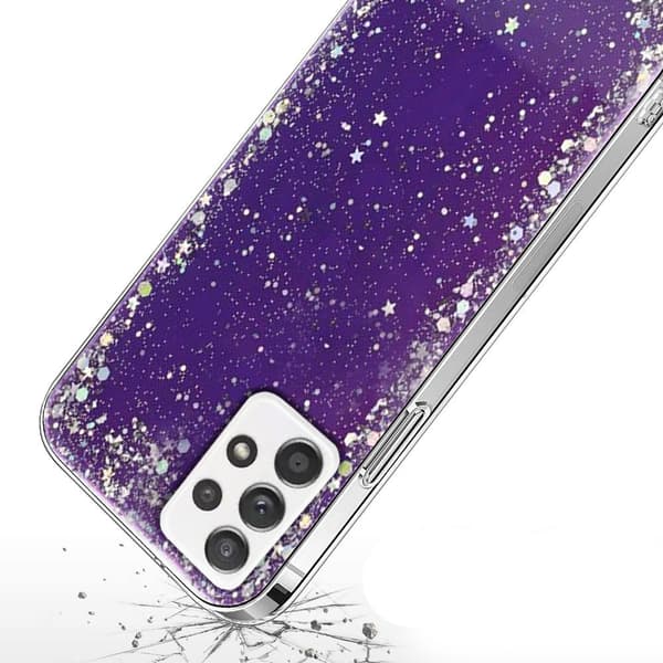 Samsung Galaxy A32 5G cover, glitrende, lilla