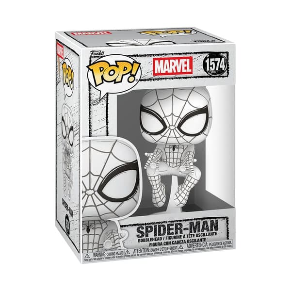 Funko POP Marvel 1574 Spider-Man Sketched Samlerfigur