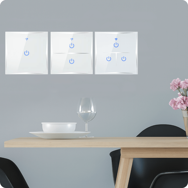 WiFi-lysafbryder KS601 3-ganges hvid