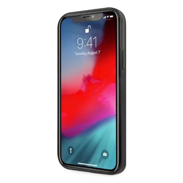 Mercedes Sølv Stjerne Mønster Etui til iPhone 12 Pro Max, Sort