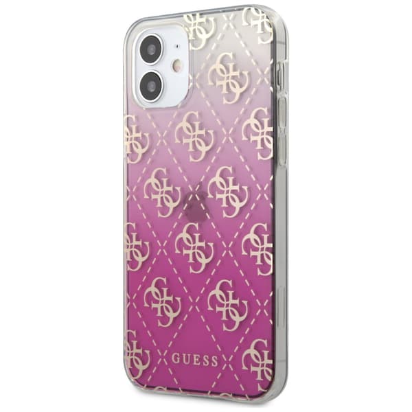 Guess 4G Gradient-skal till iPhone 12 mini, Rosa