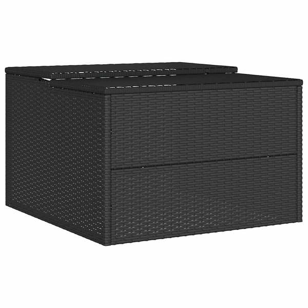 vidaXL robotplæneklipper til garage, sort, 86x90x52/57 cm