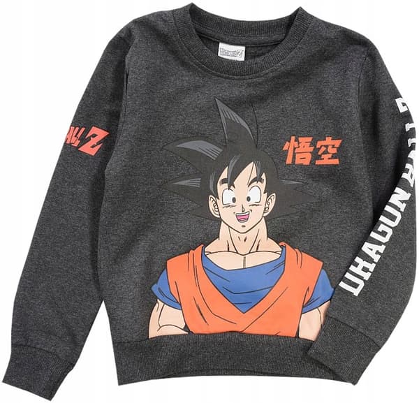 Dragonball drenge sweatshirt isoleret grafitgrå 116
