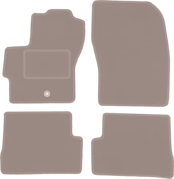 Velour måtter til: Mazda 3 I BK hatchback (2003-2009) beige