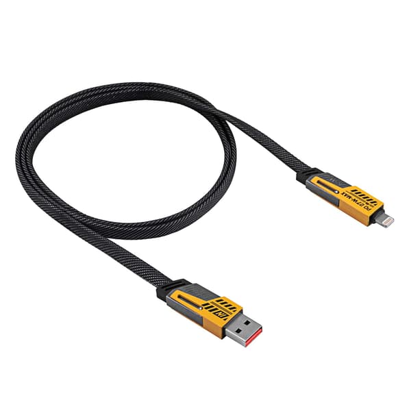 USB A + USB typ C / USB typ C + Lightning-kabel 1m AK-USB-57 65W