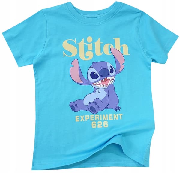 Stitch drenge-T-shirt bomuld blå 98
