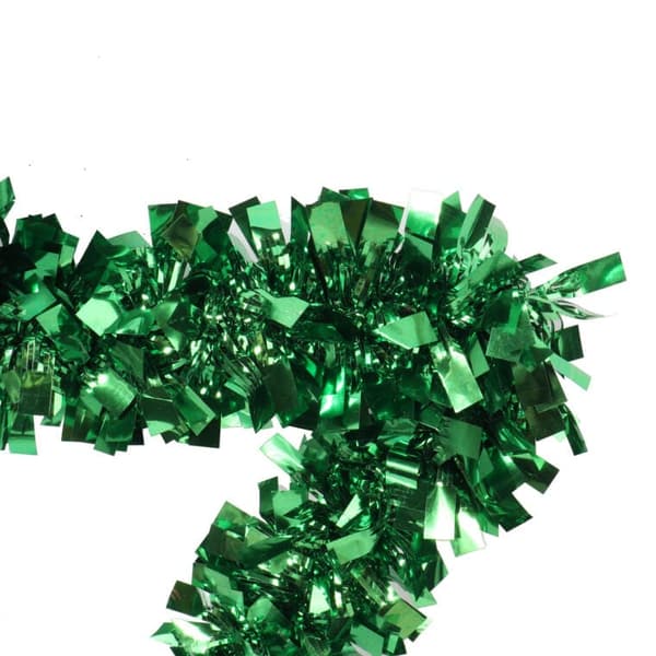 Grøn glitter julestjerne til ophængning 34 cm