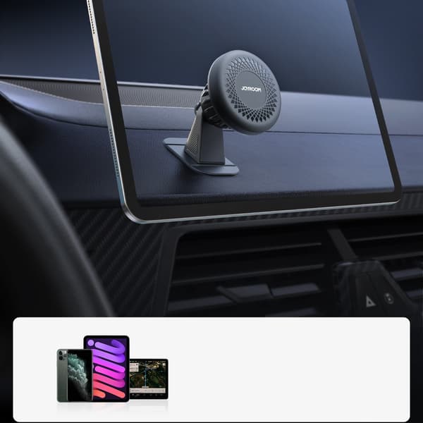 Magnetisk telefonholder til instrumentbrættet, mørkegrå