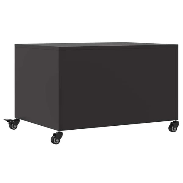 vidaXL sofabord, sort, 68x50x43,5 cm, stål