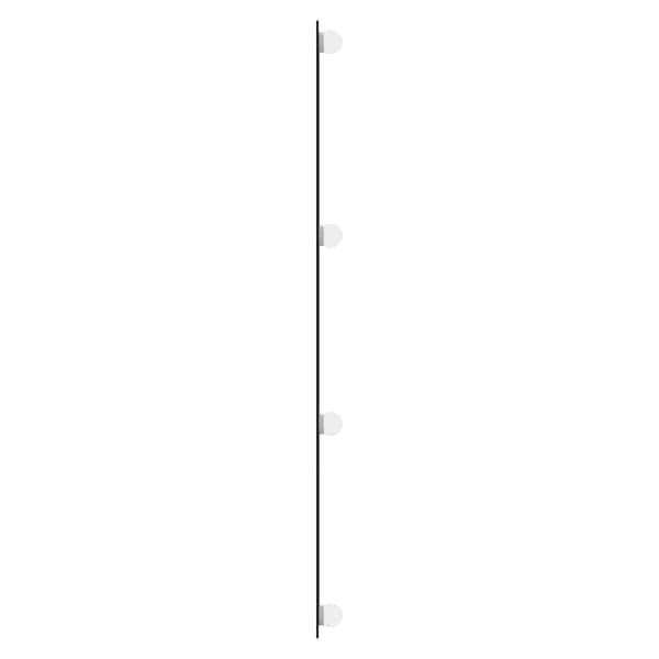vidaXL Väggspegel med LED, 40x100 cm, Glas, Rektangulär
