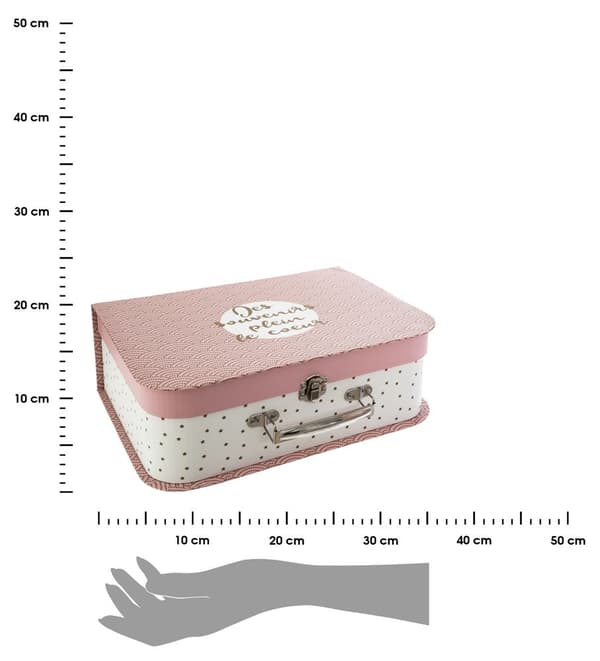 Sæt med 3 kufferter med trykknaplukning