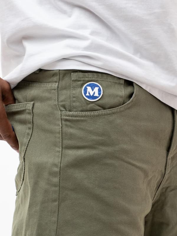 MyStars Washing Basic 30 Herr Olivgröna Jeansshorts
