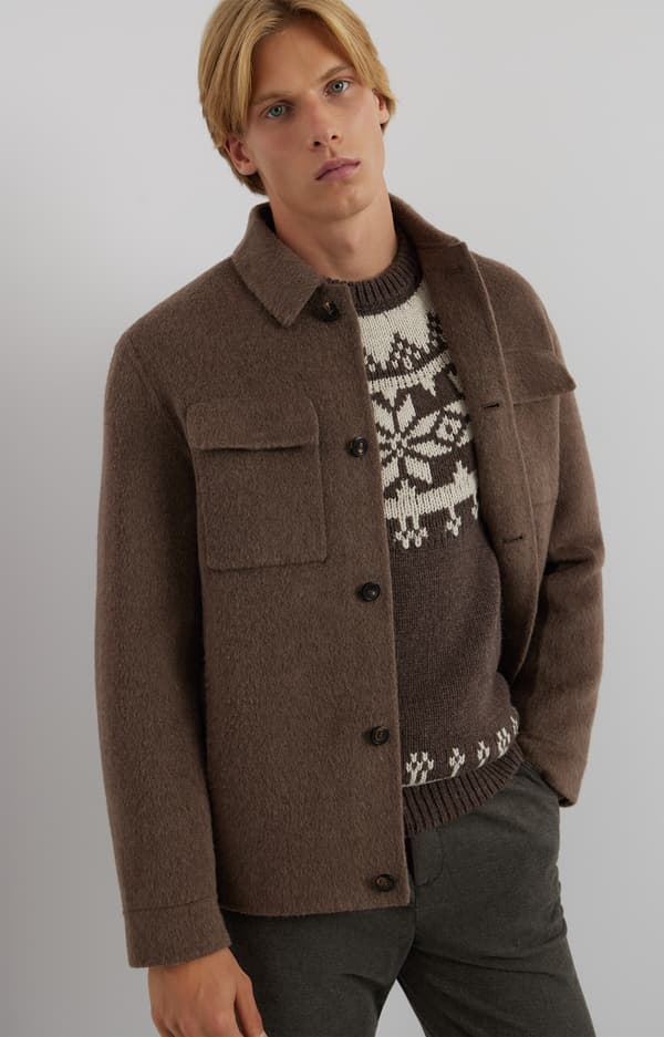 Julemønster sweater L