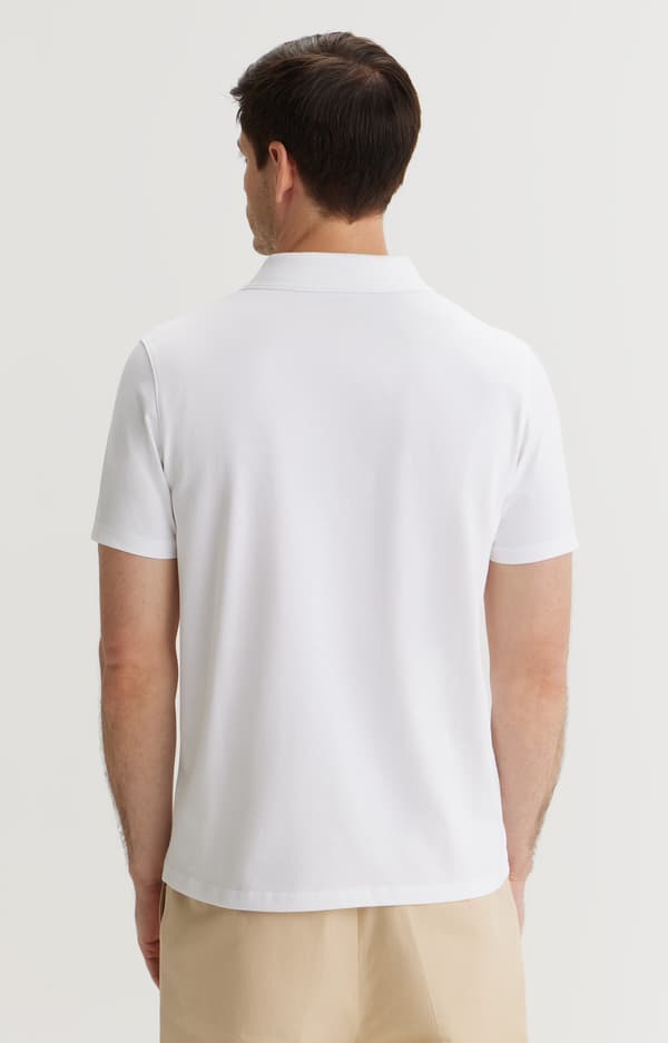 Hvid poloshirt XXL