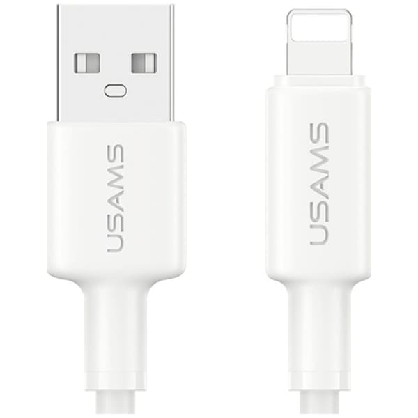 USAMS U90 2.4A USB-A til Lightning-kabel hvid