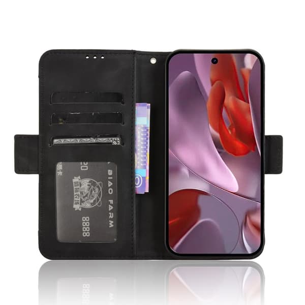 Flip-cover til Google Pixel 9A, kortholder, sort