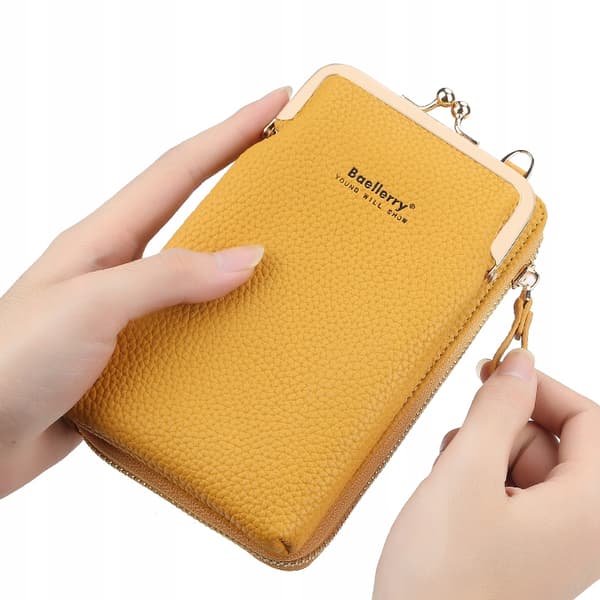 Mini clutch skuldertaske til kvinder, sort Baellerry