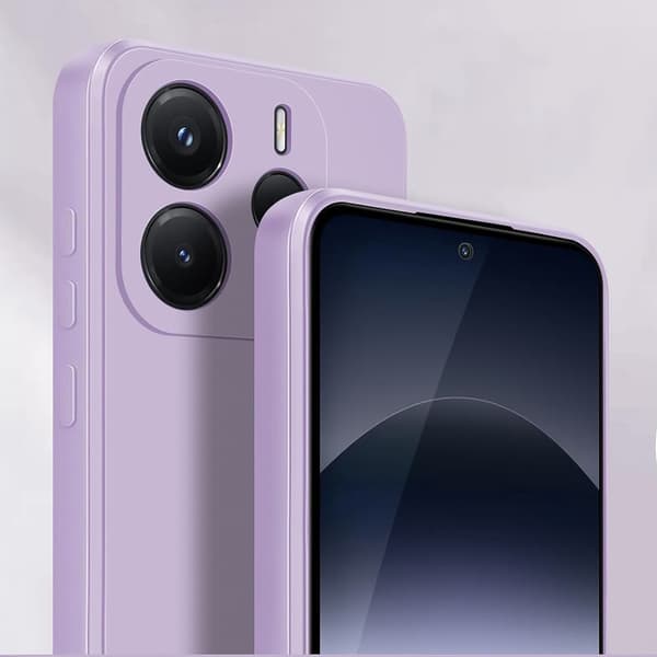Etui til Xiaomi Redmi Note 14 4G, Silikone Lite, lilla
